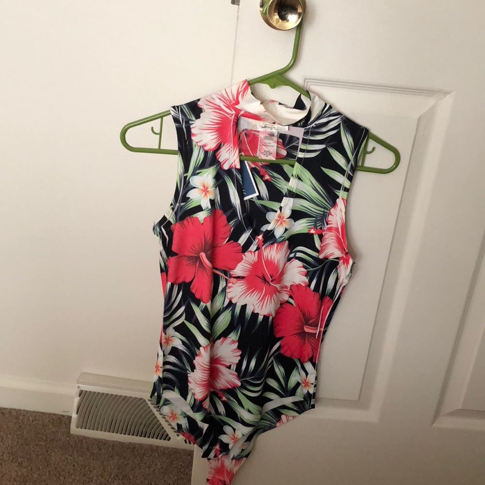 Floral body suit